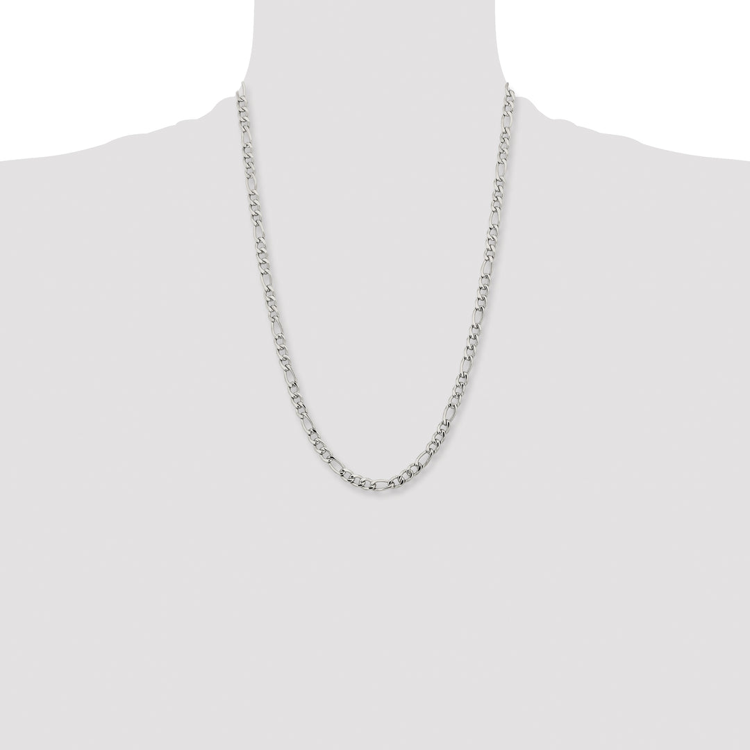 Chisel Stainless Steel 6.3mm Figaro Chain