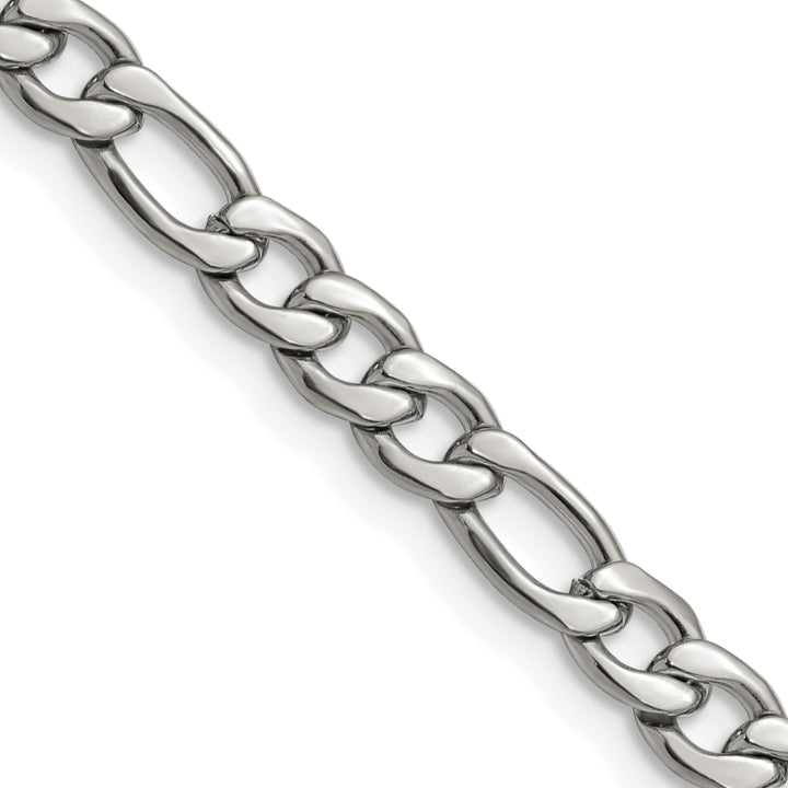 Chisel Stainless Steel 6.3mm Figaro Chain