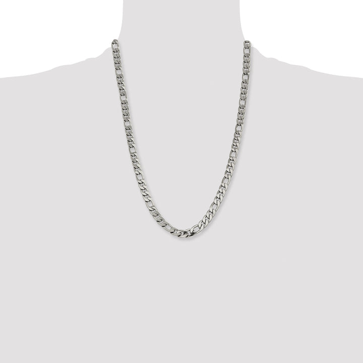 Chisel Stainless Steel 8.75mm Figaro Chain