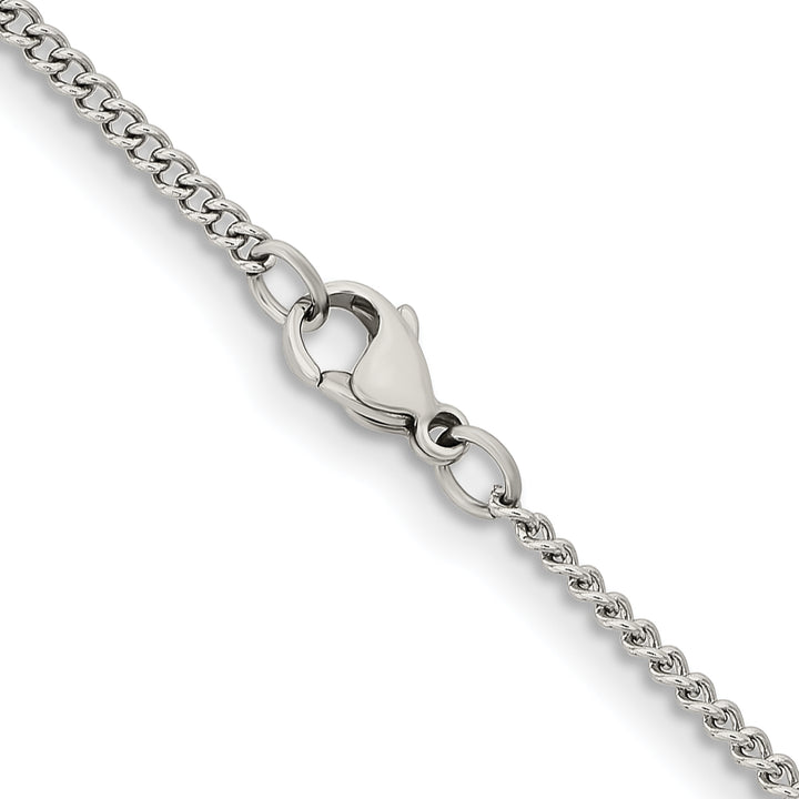Chisel Stainless Steel 2.25mm Round Curb Chain