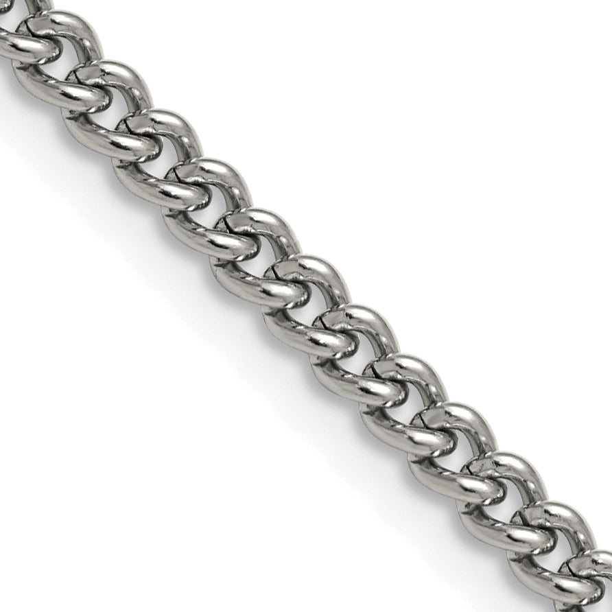Chisel Stainless Steel 4mm Round Curb Chain