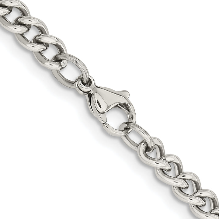 Chisel Stainless Steel 5.3mm Round Curb Chain