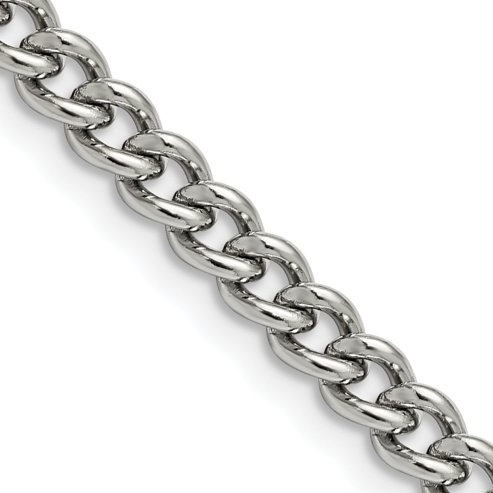 Chisel Stainless Steel 5.3mm Round Curb Chain