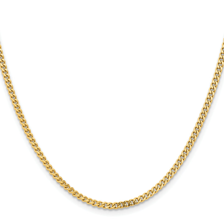 Chisel Stainless Steel Yellow Finish Finish 3mm Curb Chain