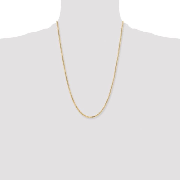 Chisel Stainless Steel Yellow Finish Finish 3mm Curb Chain