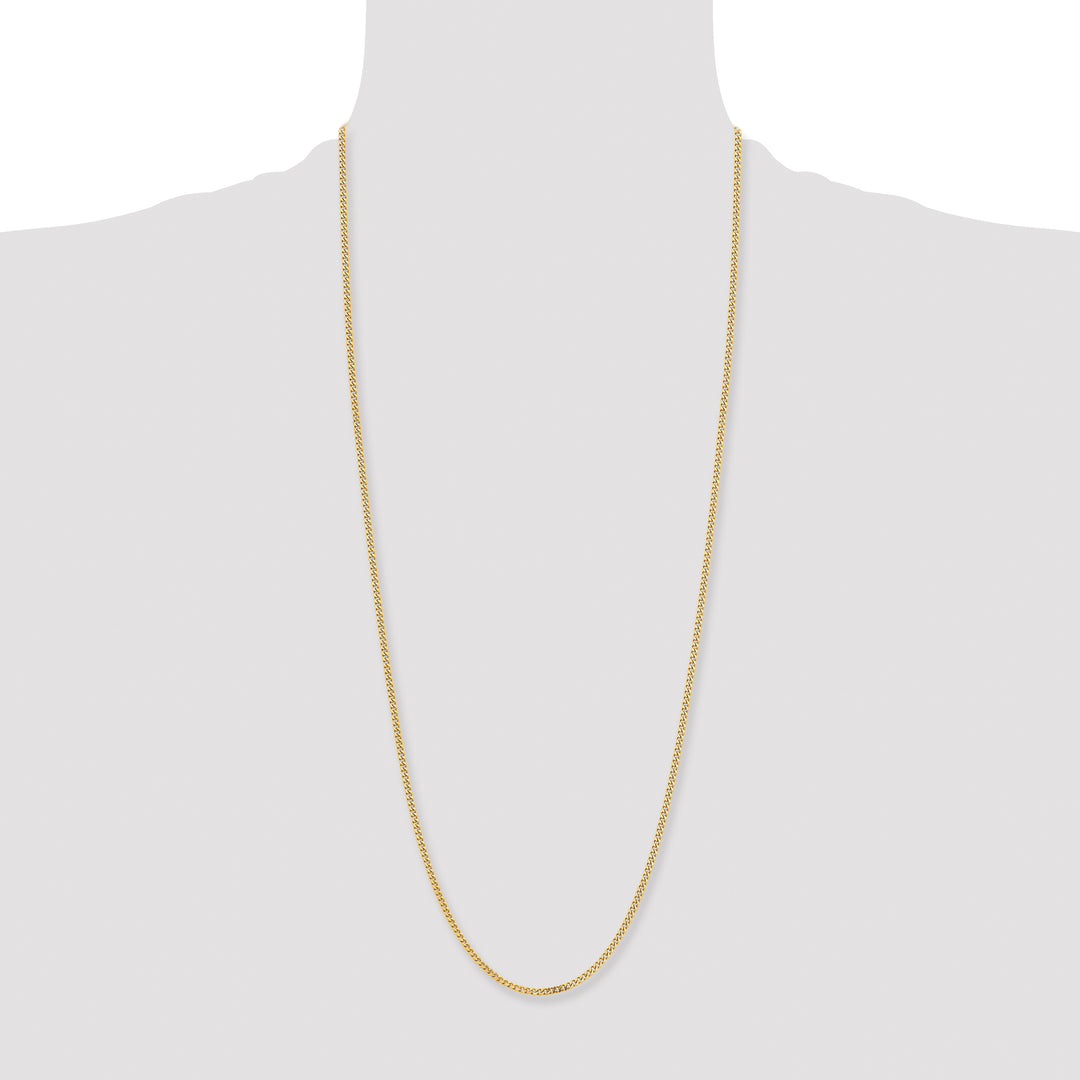 Chisel Stainless Steel Yellow Finish Finish 3mm Curb Chain