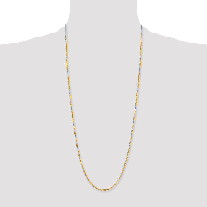 Chisel Stainless Steel Yellow Finish Finish 3mm Curb Chain
