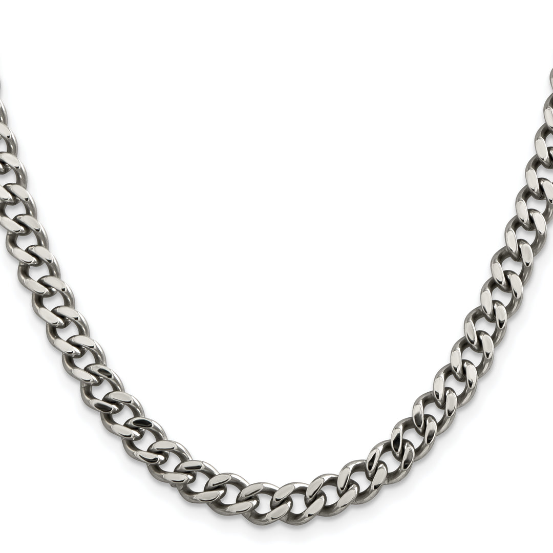 Chisel Stainless Steel 6.75mm Curb Chain