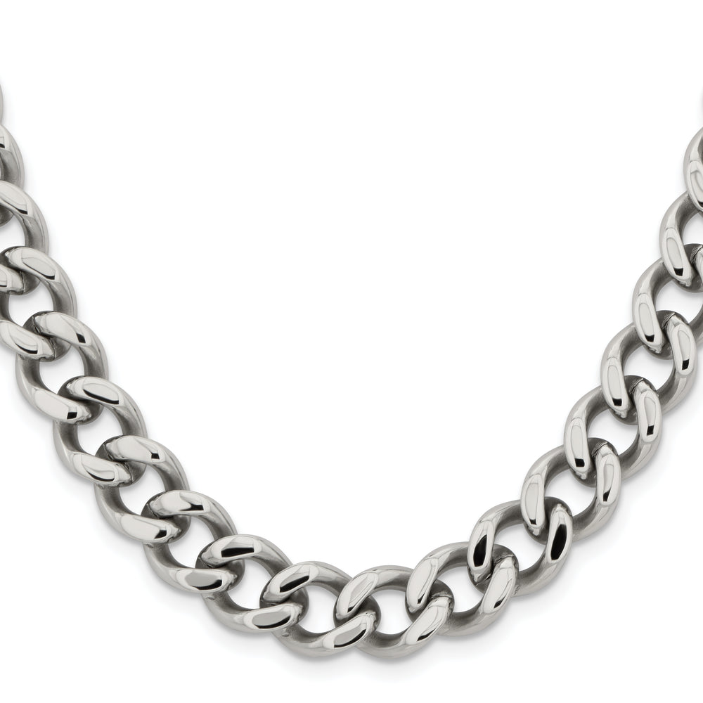 Chisel Stainless Steel 11.5mm Curb Chain