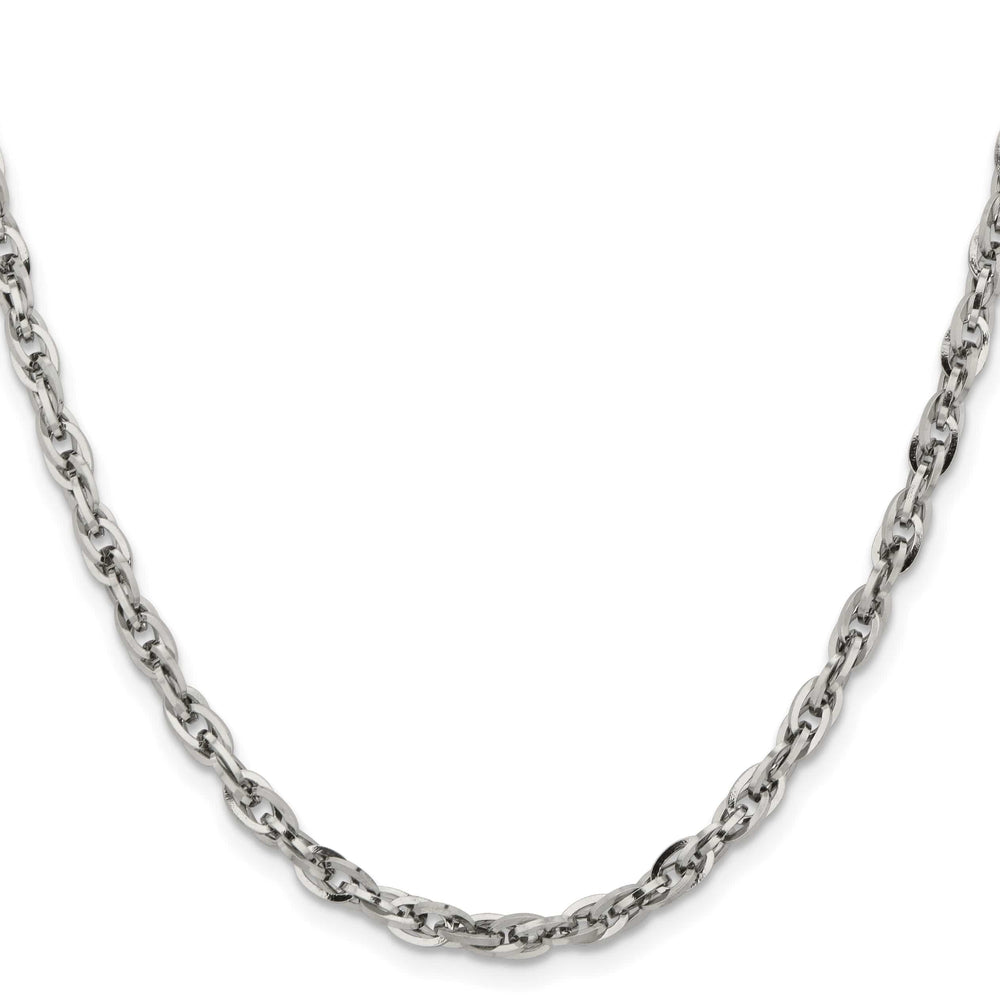Chisel Stainless Steel 4.2mm Fancy Twisted Link Chain