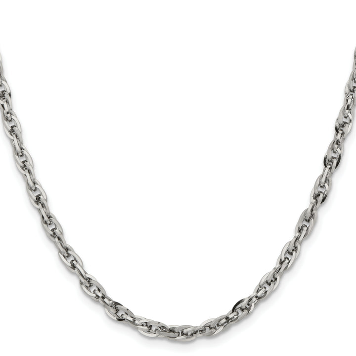 Chisel Stainless Steel 4.2mm Fancy Twisted Link Chain