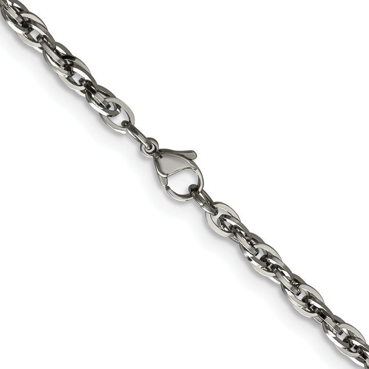 Chisel Stainless Steel 4.2mm Fancy Twisted Link Chain