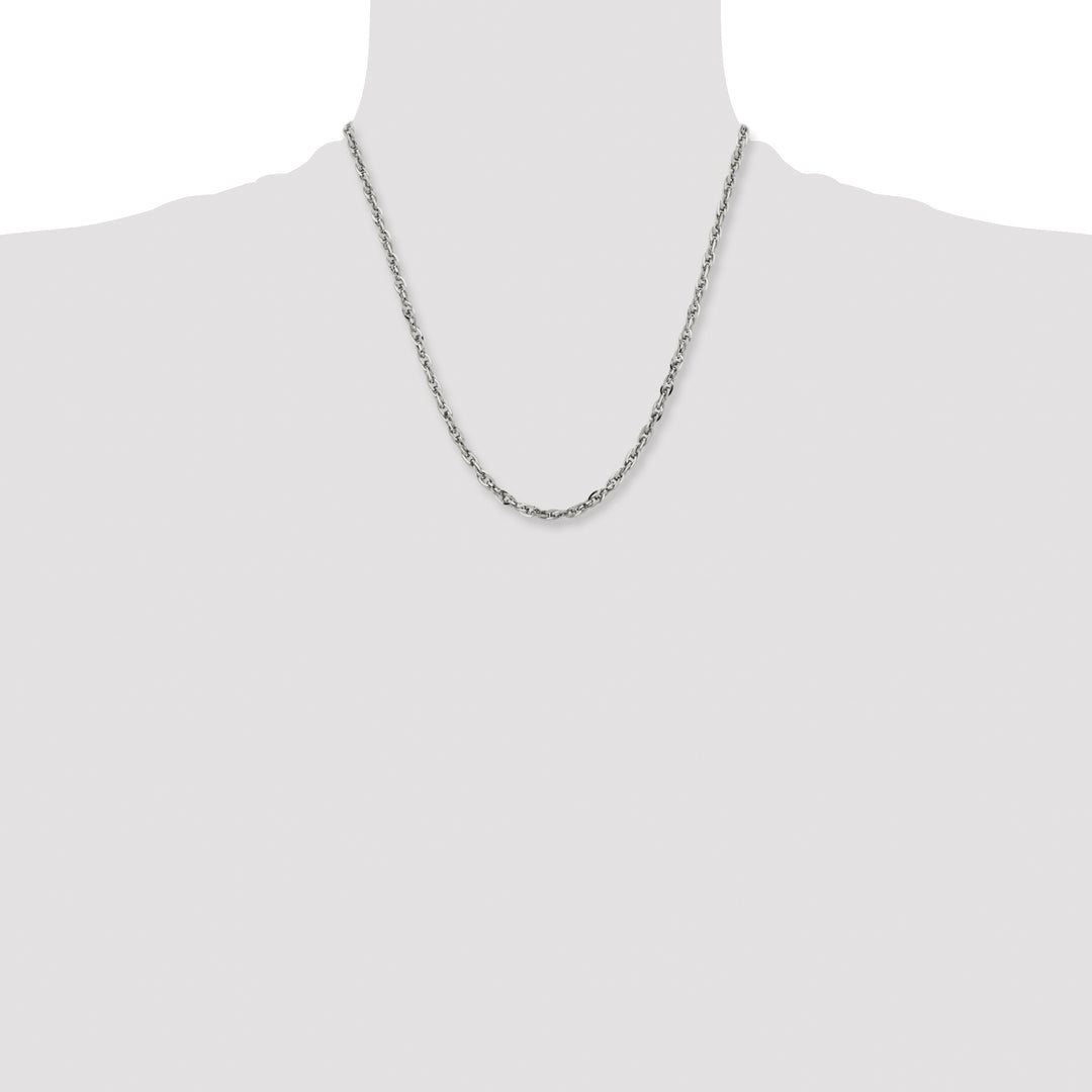 Chisel Stainless Steel 4.2mm Fancy Twisted Link Chain