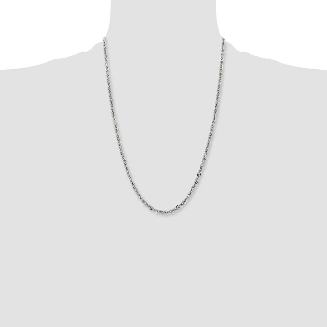 Chisel Stainless Steel 4.2mm Fancy Twisted Link Chain