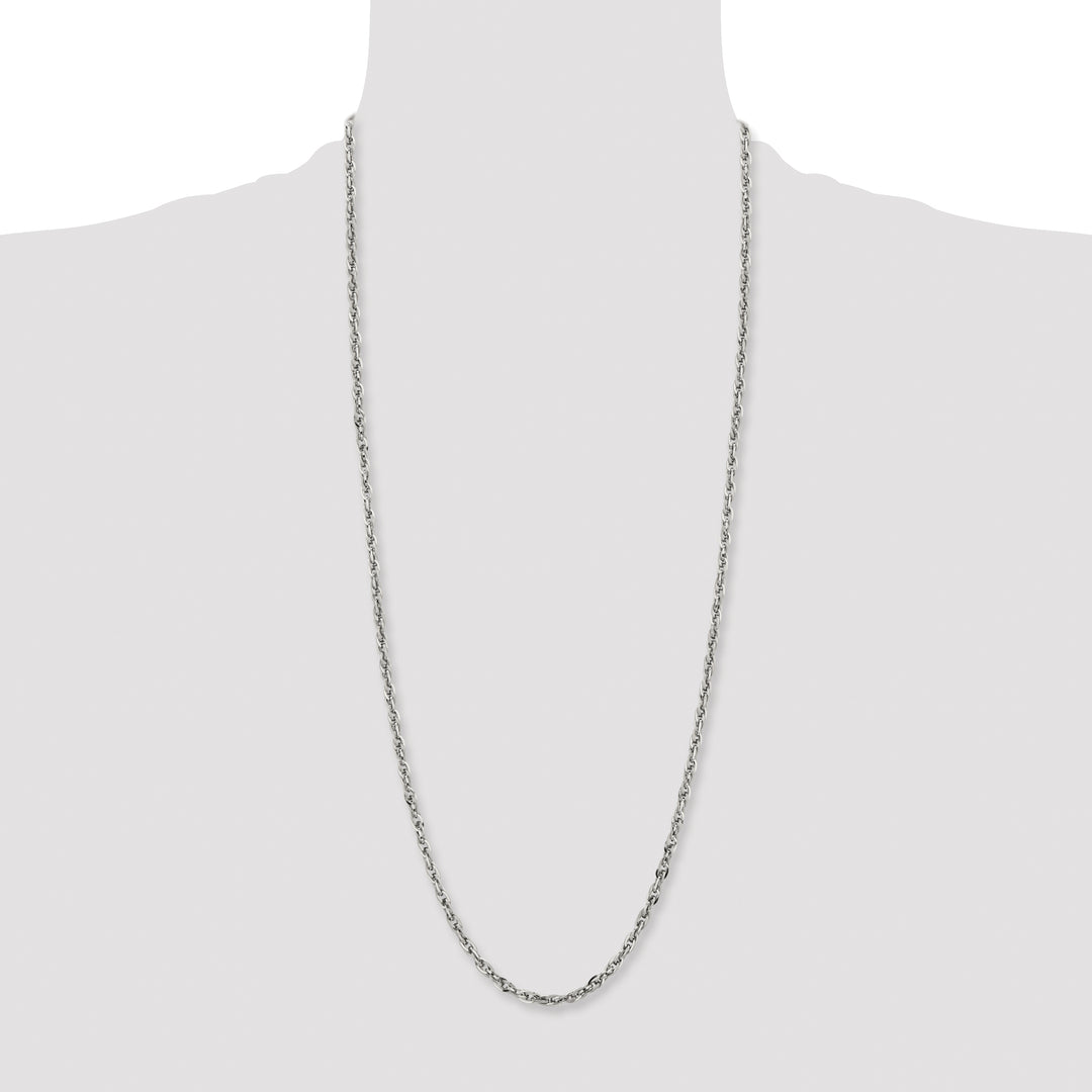 Chisel Stainless Steel 4.2mm Fancy Twisted Link Chain