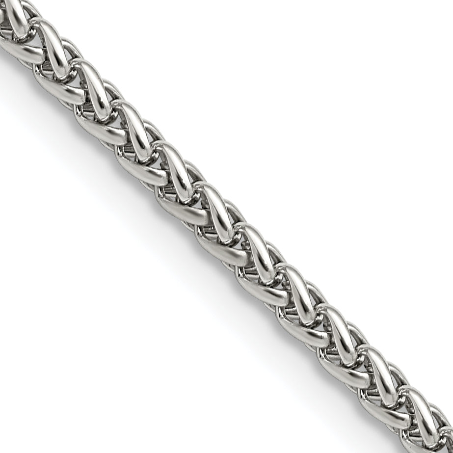 Chisel Stainless Steel 3mm Wheat Chain