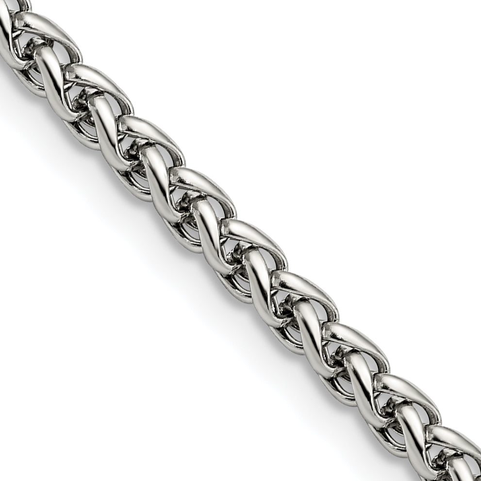 Chisel Stainless Steel 4mm Wheat Chain
