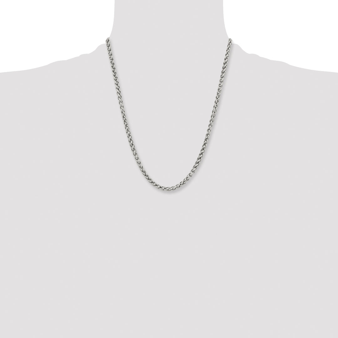 Chisel Stainless Steel 5mm Wheat Chain