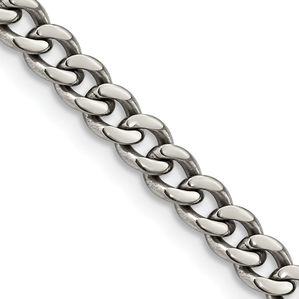 Chisel Titanium 5.5mm Curb Chain