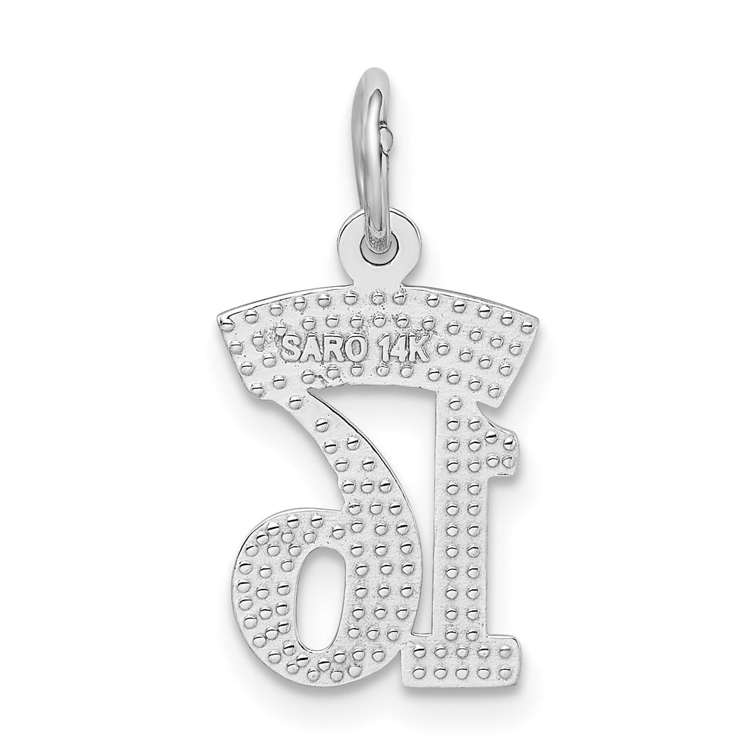 14k White Gold SWEET 16 Pendant