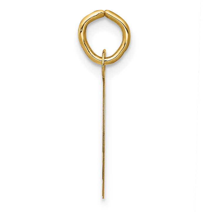 14k Yellow Gold GRADUATION DAY with Cap Disc Charm Pendant