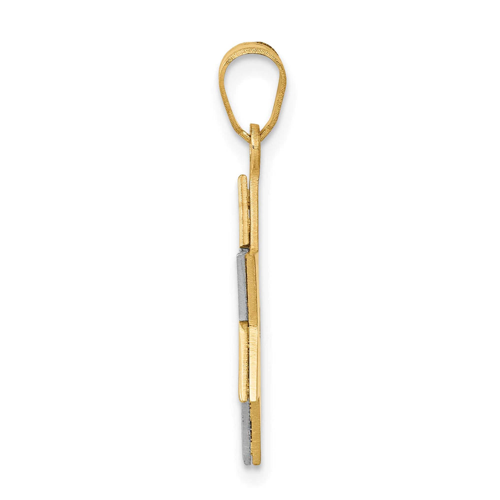 14K Two-Tone Gold Small Classic Star Of David Pendant