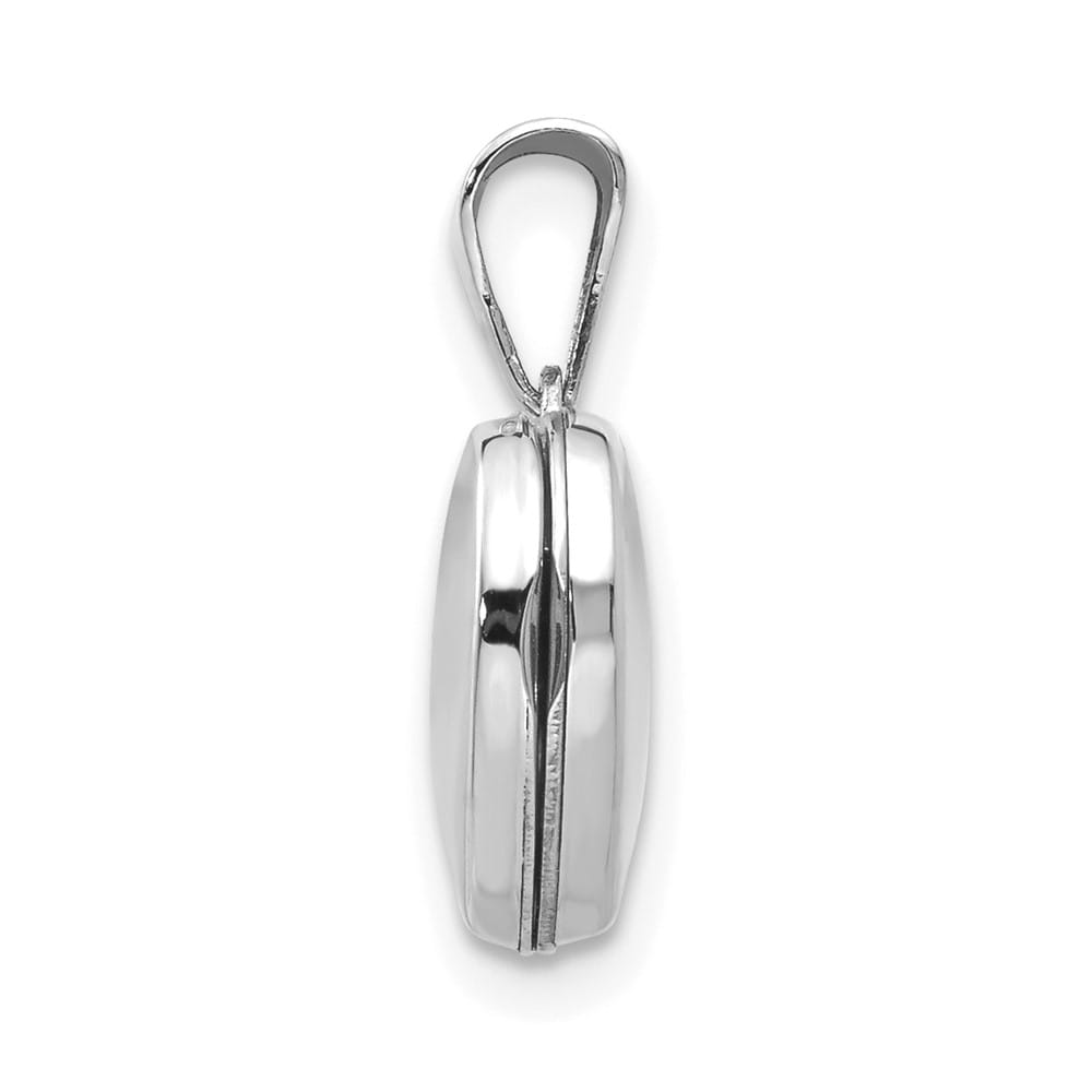 Lovely Rita's Pendants & Charms 14K White Gold Polished Plain 10mm Heart Locket