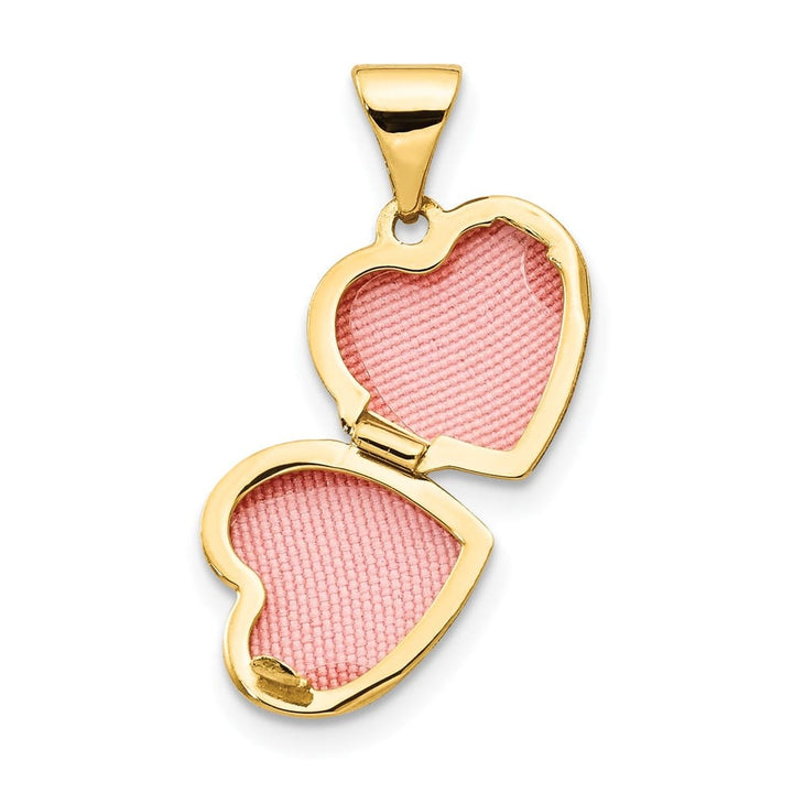 Lovely Rita's Pendants & Charms 14K Yellow Gold Polished Plain 10mm Heart Locket