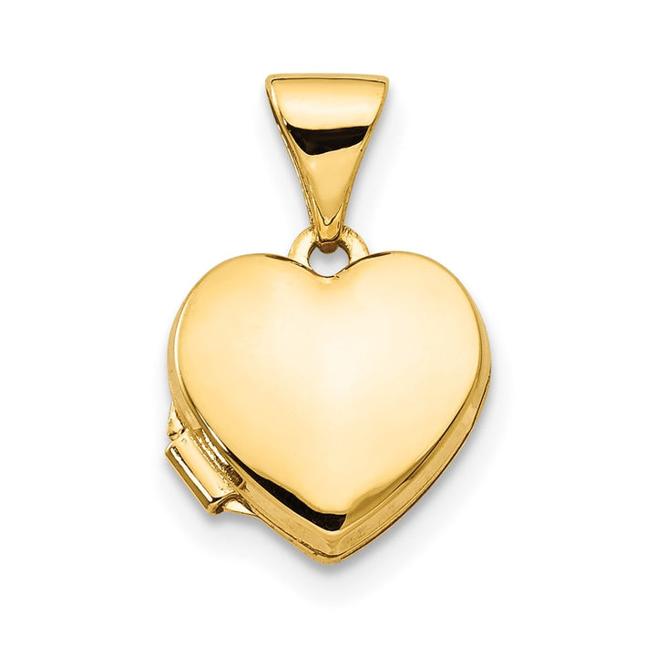 Lovely Rita's Pendants & Charms 14K Yellow Gold Polished Plain 10mm Heart Locket