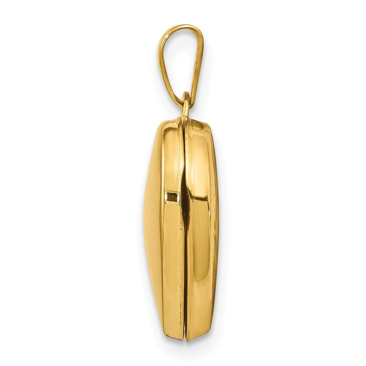 Lovely Rita's Pendants & Charms 14K Yellow Gold Polished Plain 15mm Heart Locket