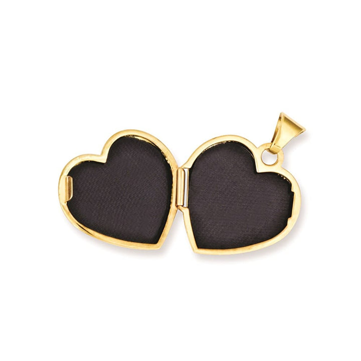 Lovely Rita's Pendants & Charms 14K Yellow Gold Polished Plain 15mm Heart Locket