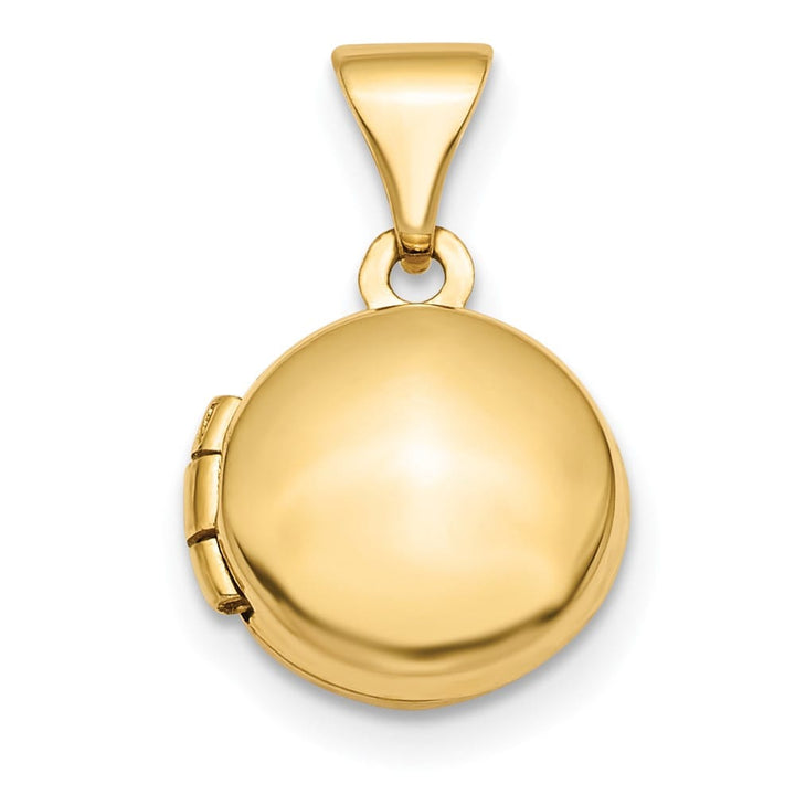 Lovely Rita's Pendants & Charms 14K Yellow Gold Polished Domed 10mm Round Locket