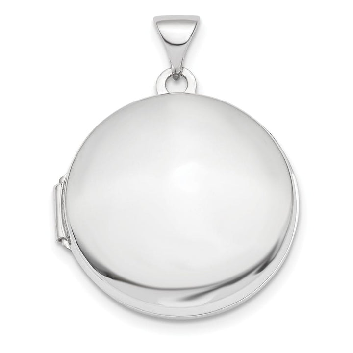 Lovely Rita's Pendants & Charms 14K White Gold Polished Domed 20mm Round Locket