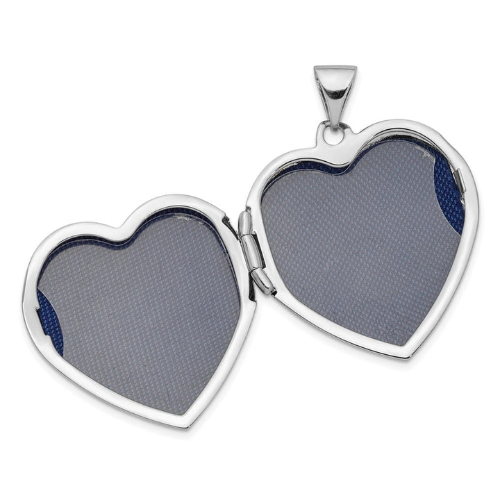 Lovely Rita's Pendants & Charms 14K White Gold 22mm Heart Locket