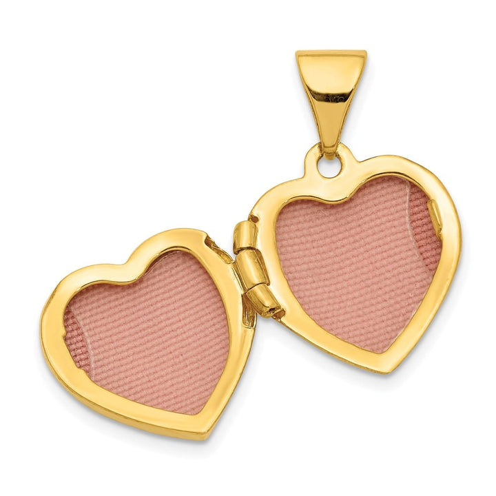 Lovely Rita's Pendants & Charms 14K Yellow Gold Heart Border 13mm Heart Locket