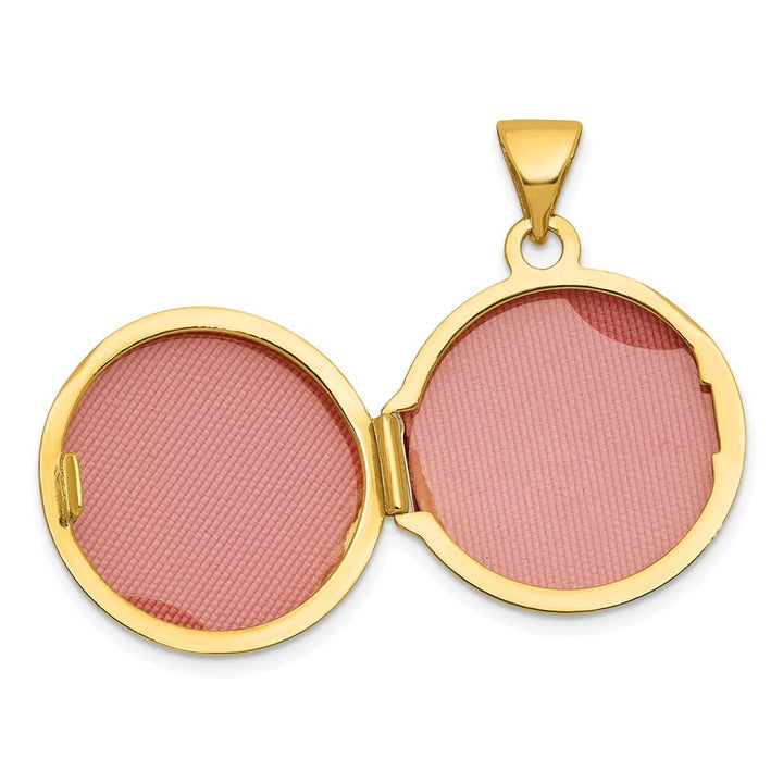 Lovely Rita's Pendants & Charms 14K Yellow Gold Polished Tree of Life 16mm Round Locket