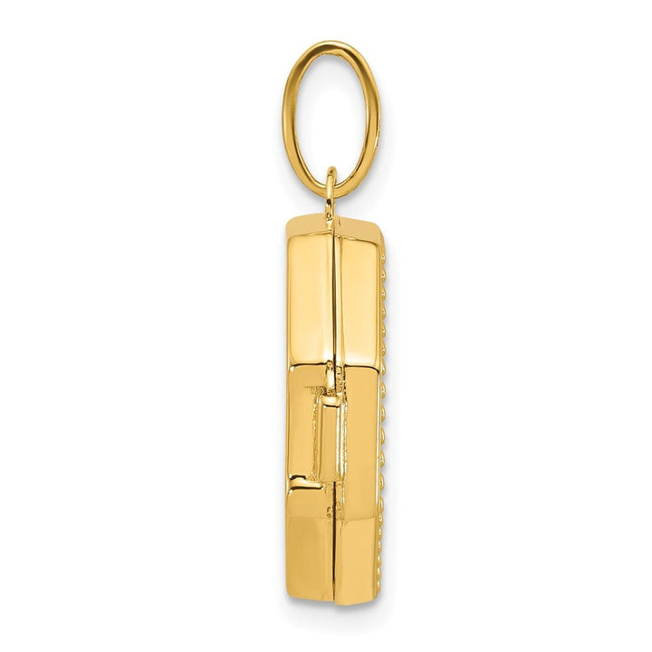 Lovely Rita's Pendants & Charms 14K Yellow Gold Polished with Beaded Border 18mm Octagon Shaped Locket