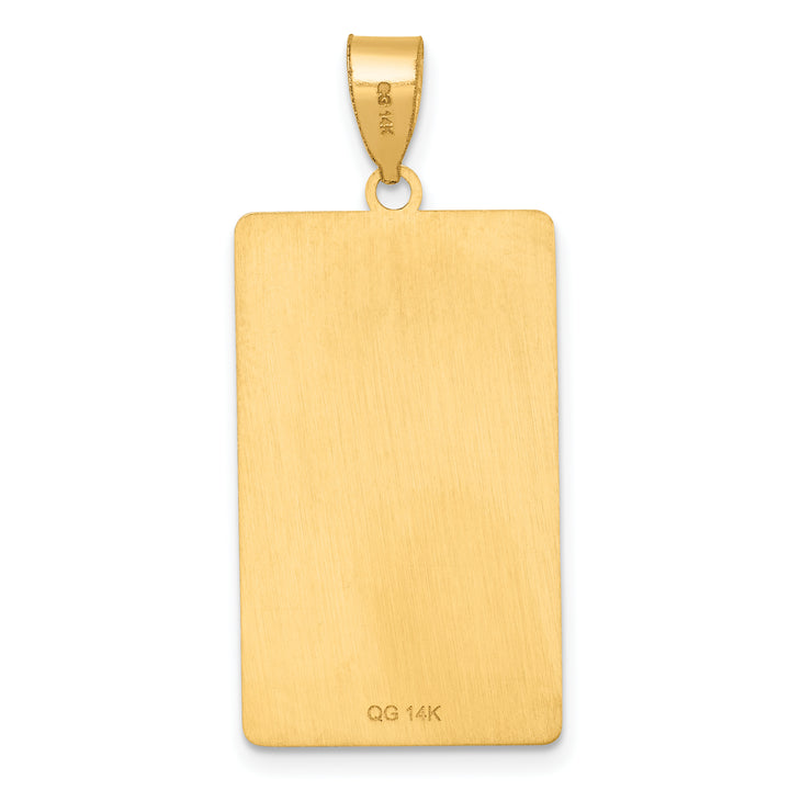 14kt Yellow Gold The Fool Tarot Card Pendant