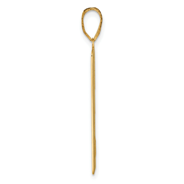 14kt Yellow Gold The Magician Tarot Card Pendant