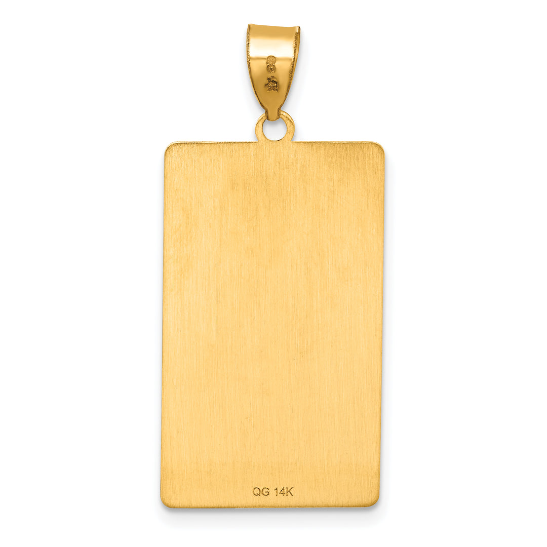 14kt Yellow Gold The High Priestess Tarot Card Pendant