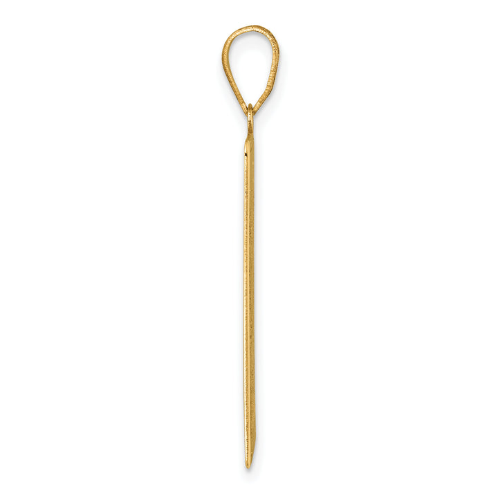 14kt Yellow Gold The Empress Tarot Card Pendant