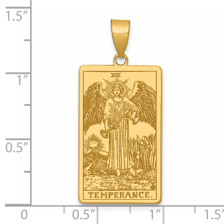14kt Yellow Gold The Empress Tarot Card Pendant