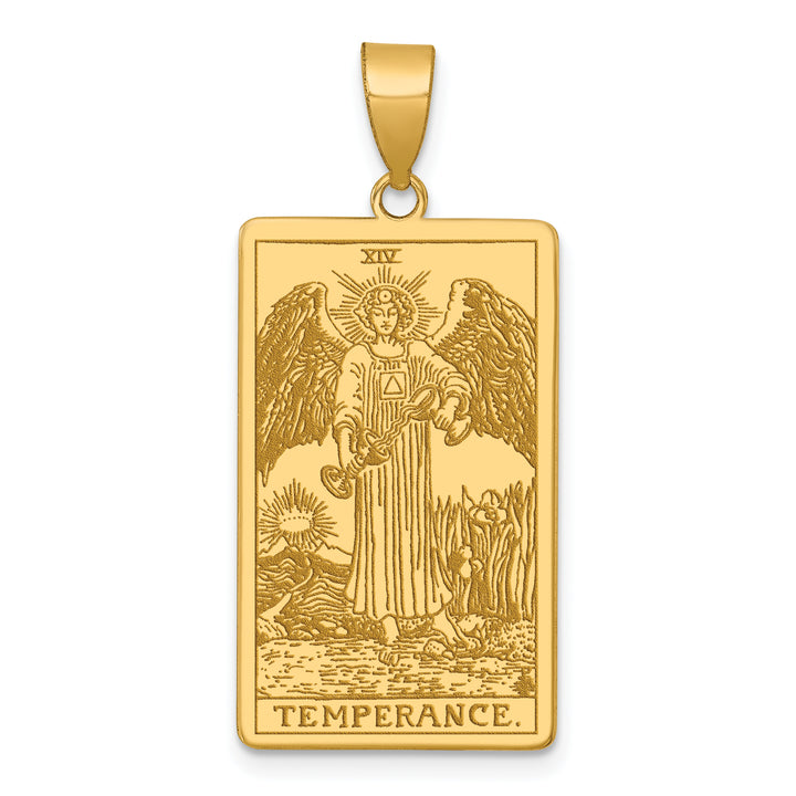14kt Yellow Gold The Empress Tarot Card Pendant