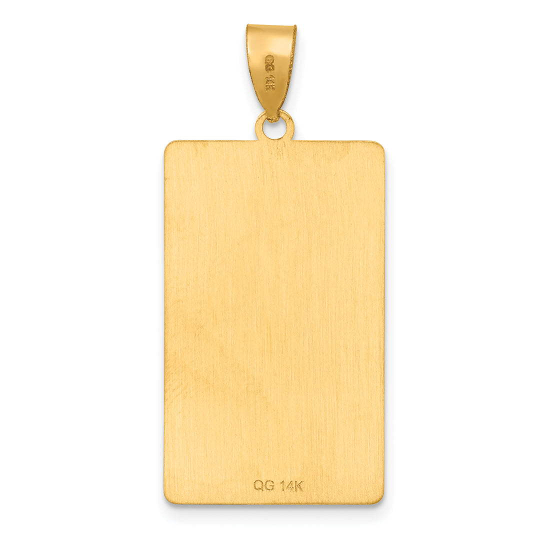 14kt Yellow Gold The Emperor Tarot Card Pendant