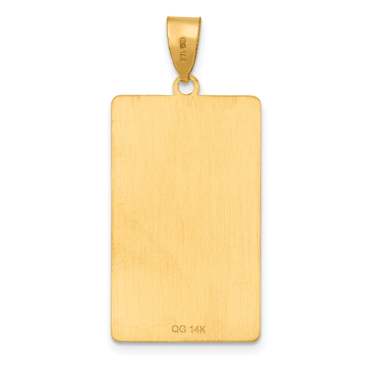 14kt Yellow Gold The Emperor Tarot Card Pendant