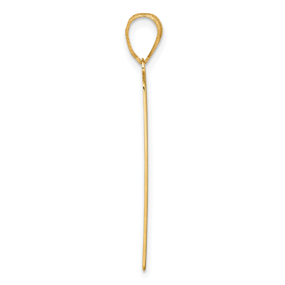 14kt Yellow Gold The Lovers Tarot Card Pendant