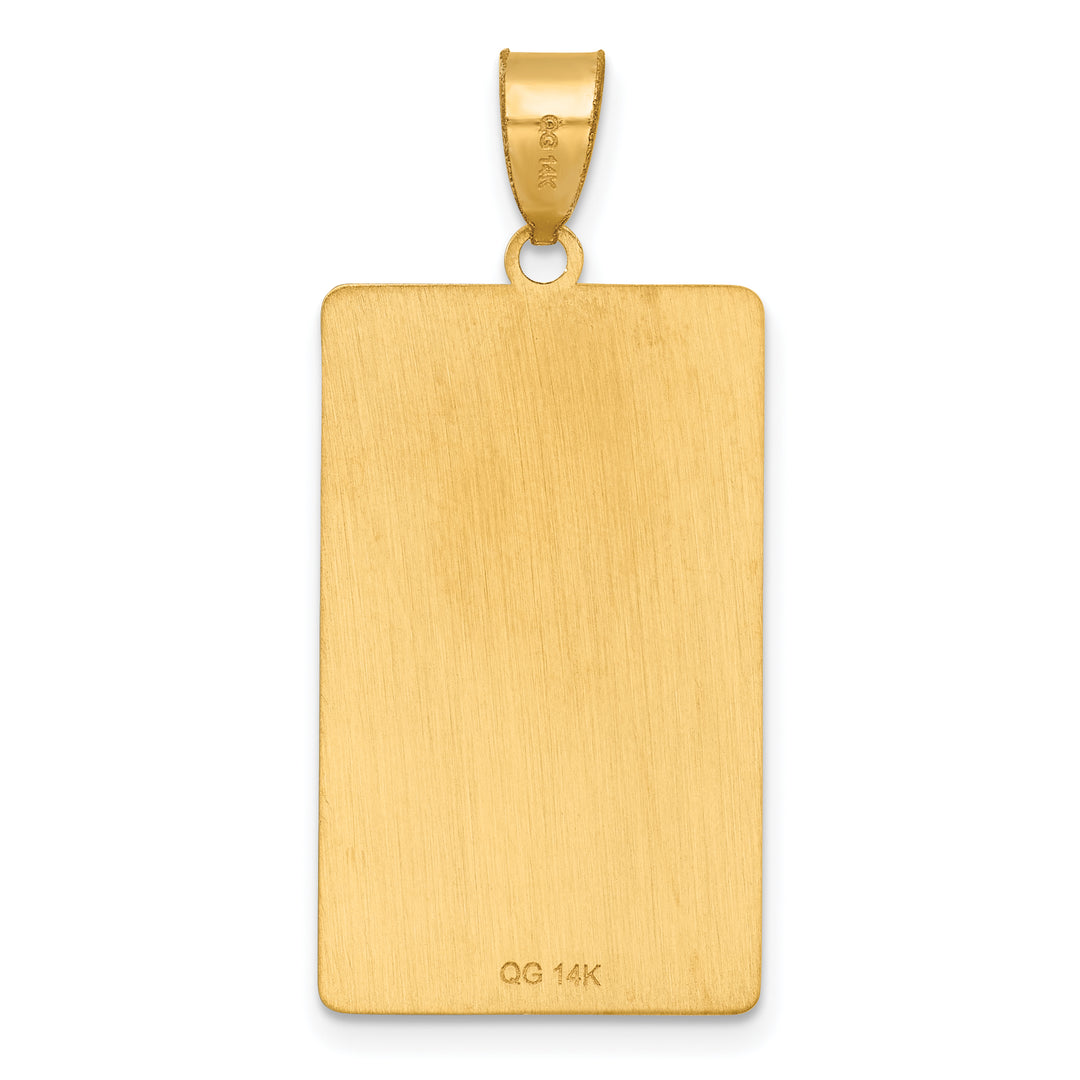 14kt Yellow Gold The Lovers Tarot Card Pendant