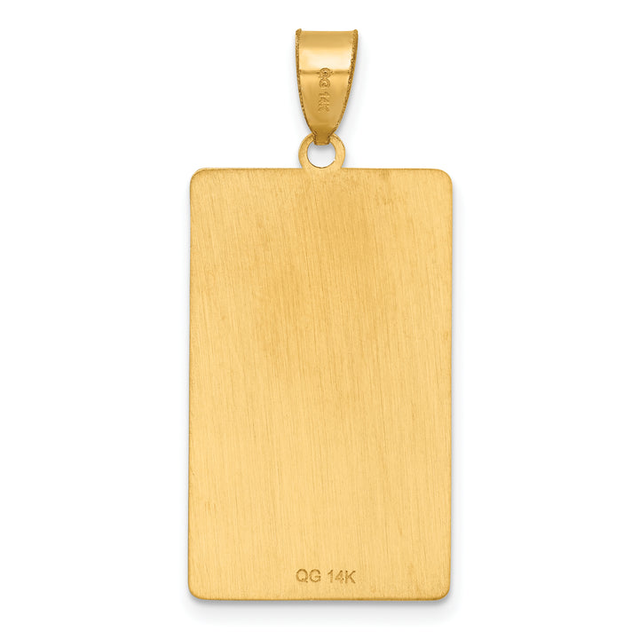 14kt Yellow Gold The Lovers Tarot Card Pendant
