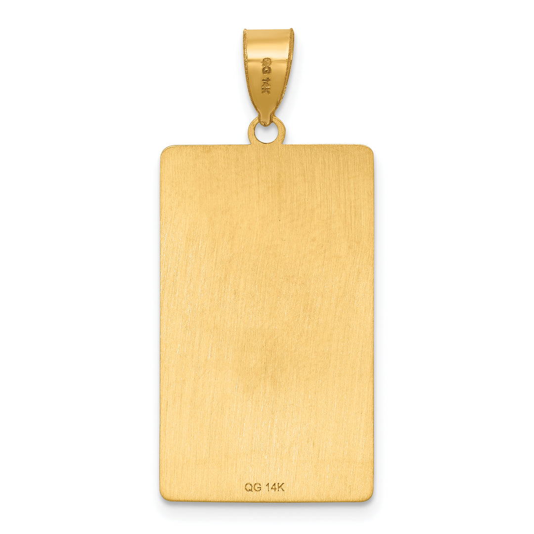 14kt Yellow Gold The Chariot Tarot Card Pendant