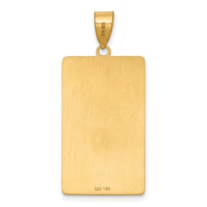14kt Yellow Gold The Chariot Tarot Card Pendant